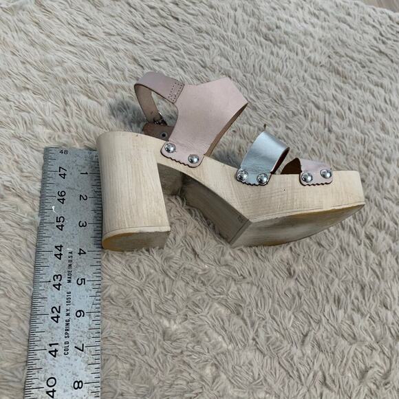 Marco Tozzi Italian Pink Silver Wood Leather S
Chunky Platform Sandals 39 8.5 - Picture 8 of 12